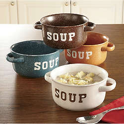 Stoneware Soup Bowl Set