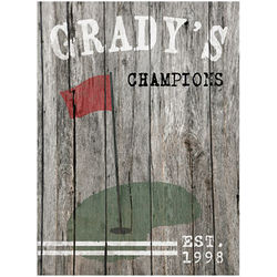 Personalized Golf Canvas Print