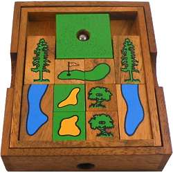 Golf Field Wooden Puzzle Brain Teaser