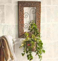 Metal Wall Art With Planter