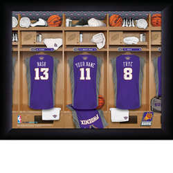 Personalized NBA Locker Room Print - Phoenix Suns