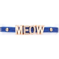 Blue Meow Charm Bracelet