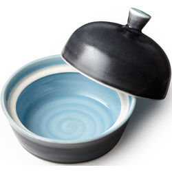Handcrafted Classic Blue Butter Dish