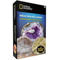 National Geographic World's Best Geode Kit with 15 Geodes