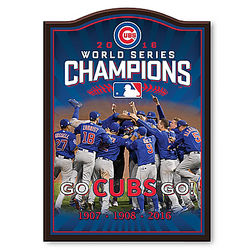2016 World Series Champions Chicago Cubs Wall Decor