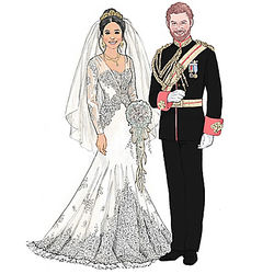 Meghan Markle and Prince Harry Royal Romance Wedding Dolls