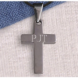 Personalized Simple Stainless Steel Cross Necklace