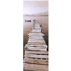 Lake Dock Photo Realistic Canvas Print Wall Art