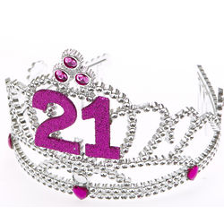Pink 21st Birthday Tiara