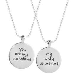 You Are my Sunshine Bff Necklace Set