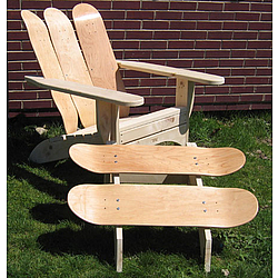 skateboard adirondack chair