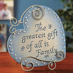 Heart-Shaped Family Plaque