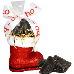 Santa's Boot with Chocolate Coal Candy