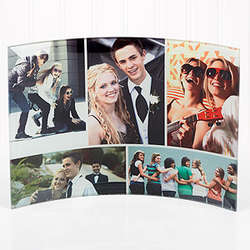 Personalized Favorite Photo Cuved Glass Print