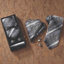 Sharp-Dressed Man's Tie and Cufflinks