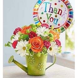 Thank You Showers of Flowers Large Watering Can Bouquet