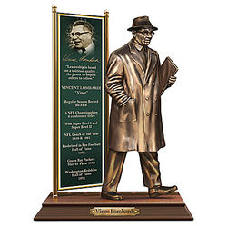 Vince Lombardi Cold-Cast Bronze Tribute Sculpture