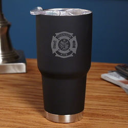 Fire & Rescue Personalized Travel Cup for Firefighters
