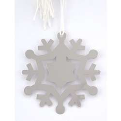 Personalized Snowflake Bookmark and Ornament