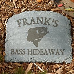 Personalized Sportsmen Bass Stepping Stone