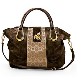 Faux Leather Westie Love Handbag