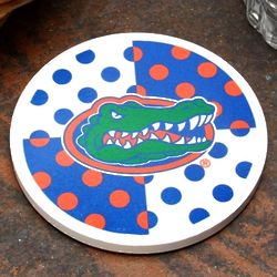 Florida Gators Polka Dot Coaster