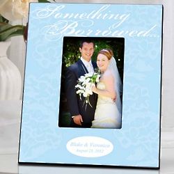 Personalized Something Blue Couple's Picture Frame