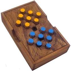 Switch Eight Wooden Brain Teaser Puzzle