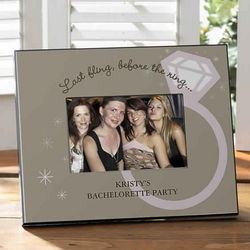 Personalized Last Fling Bachelorette Party Picture Frame