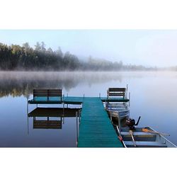 Dock on Little Star Lake Photographic Print
