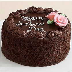 Three Layer Chocolate Happy Mother's Day Cake