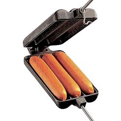 Heavy Cast Iron Hot Dog Fireside Pie Iron