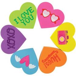 I Heart You Eraser Collection