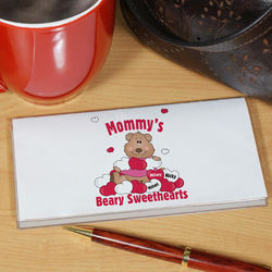 Beary Sweethearts Personalized Checkbook Cover
