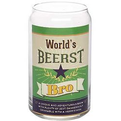 World's Beerst Beer Can Glass