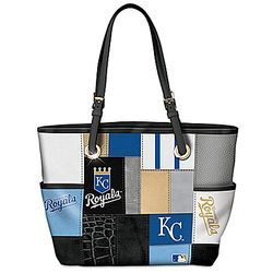 Kansas City Royals Fashion Patchwork Tote Bag