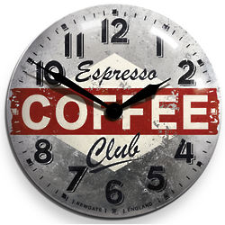 Vintage Coffee Ad Clock