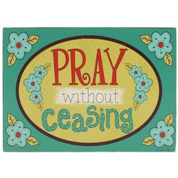 Pray Without Ceasing Scripture Plaque