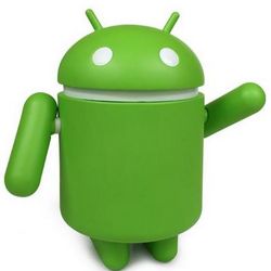 Android Figurine and Insulated Can Holder