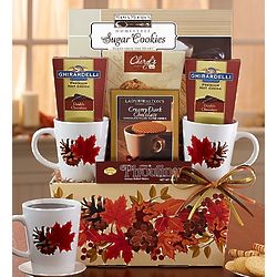 Autumn Leaves Cocoa and Mug Gift Set
