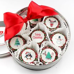 16 Chocolate Covered Christmas Oreos Gift Tin