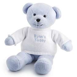 Blue Plush Personalized Teddy Bear