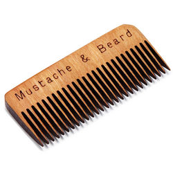 Wooden Whisker Comb