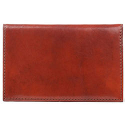 Personalized Old Leather 8 Pocket Credit Card Case