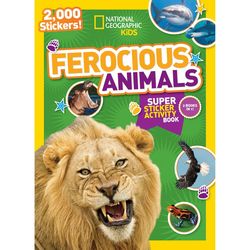 Kid's Ferocious Animals Super Sticker Activity Book