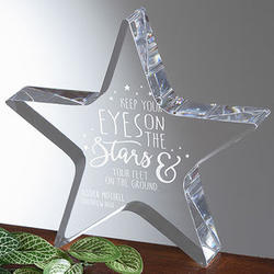 Personalized Eyes on the Stars Lucite Decortion