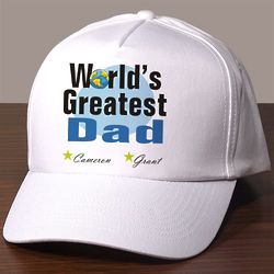 Personalized World's Greatest Dad Hat