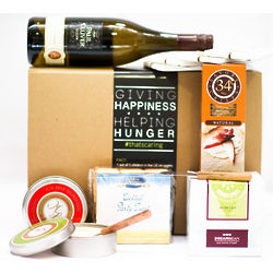 Cheese, Crackers, Chocolate and Wine Gift Box