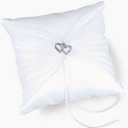 Two Hearts Wedding Ring Pillow