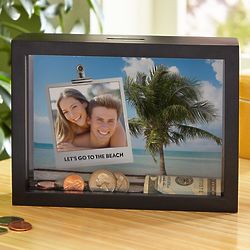 Personalized Sweet Escape Travel Fund Photo Wood Bank